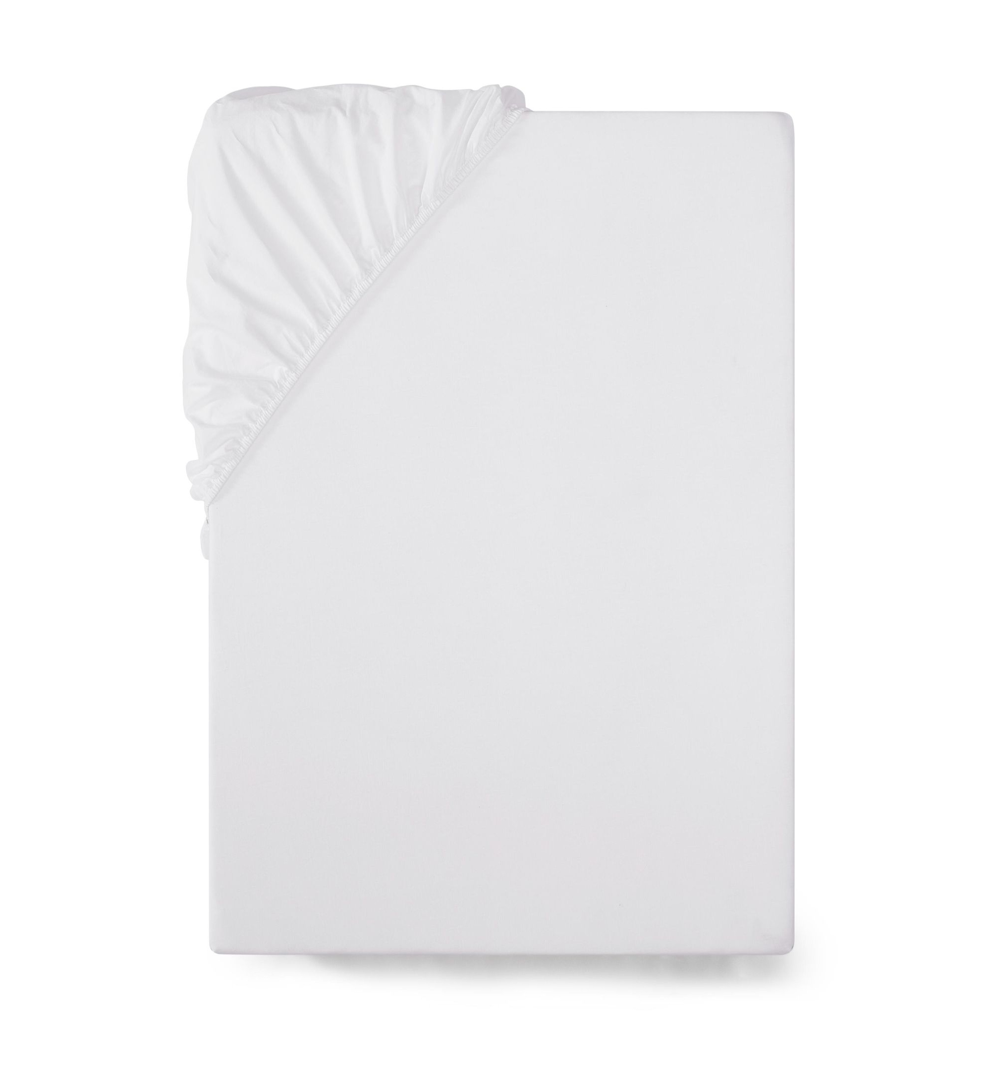 Tommy Hilfiger Essentials Solid Cotton Percale Fitted Sheets - White