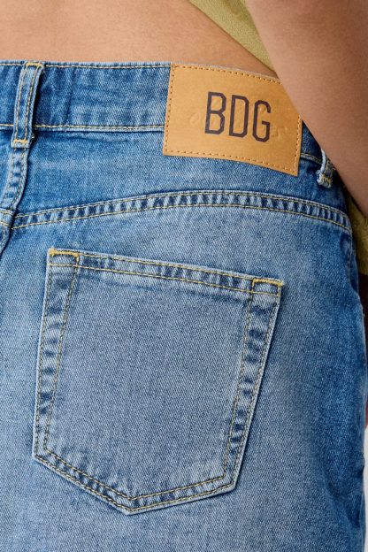 BDG Onna Denim Micro Mini Skirt - Dark Indigo