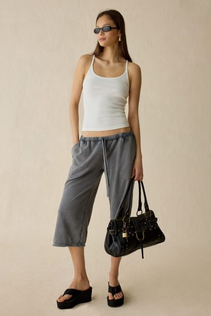 Out From Under Spring Breaker Slouch Capri Pants - Black