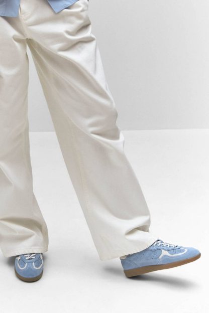 ALOHAS tb. 490 Leather Sneakers - Blue Cream
