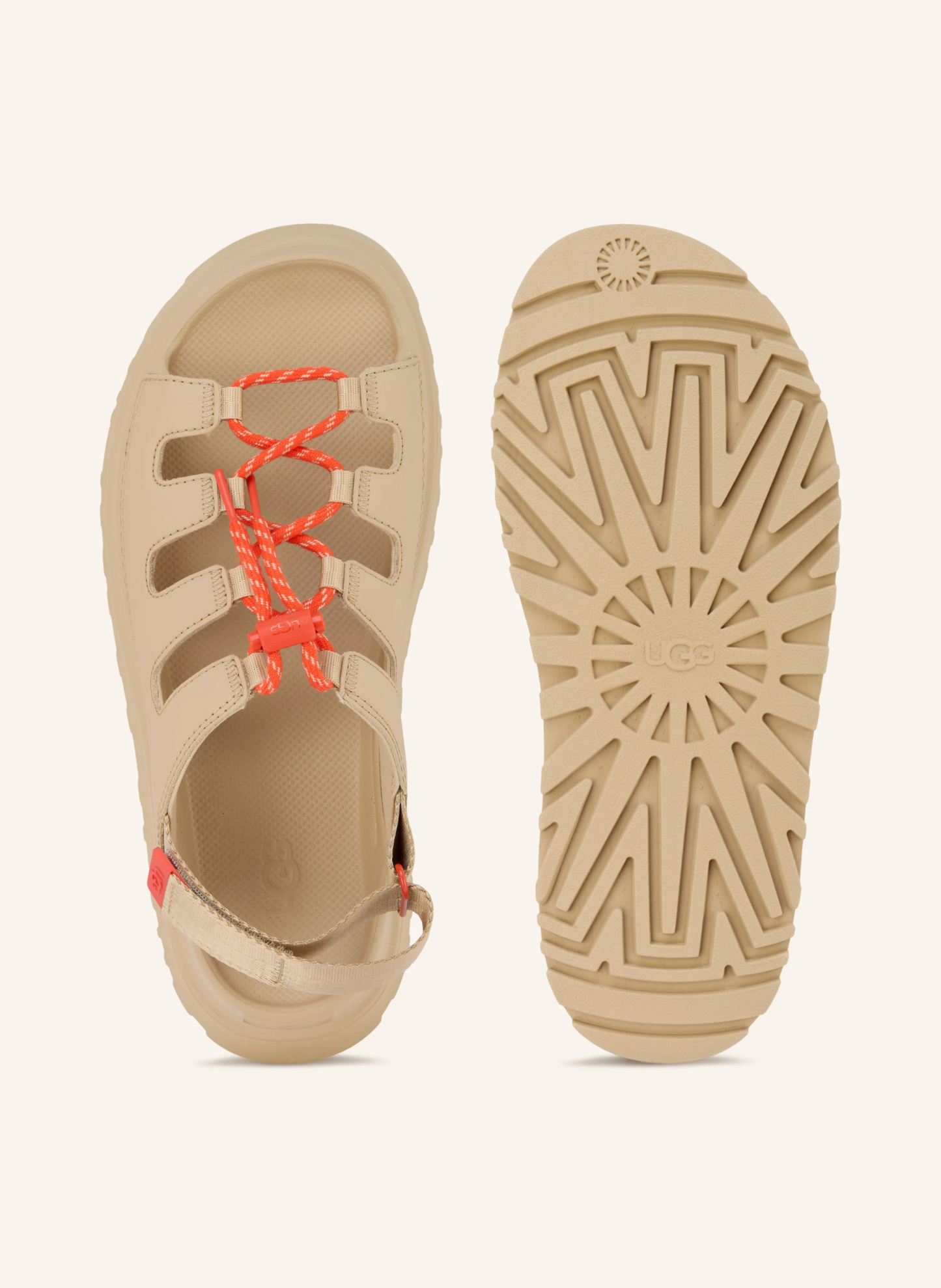 UGG Plateau-Sandalen GOLDENGLOW TOGGLE – BEIGE