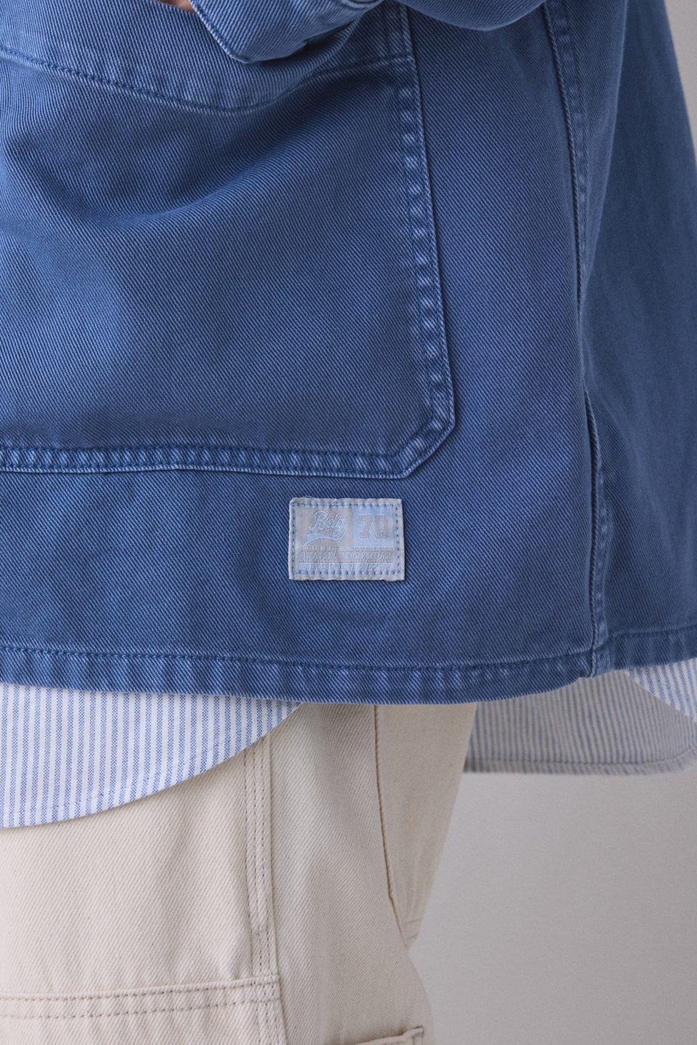 BDG Washed French Chore Jacket - Blue
