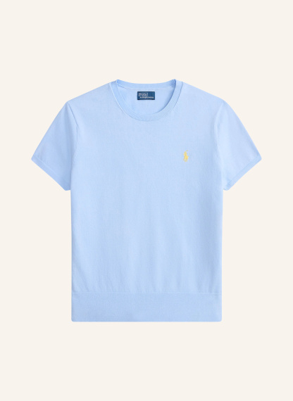 POLO RALPH LAUREN Strickshirt – HELLBLAU / GELB
