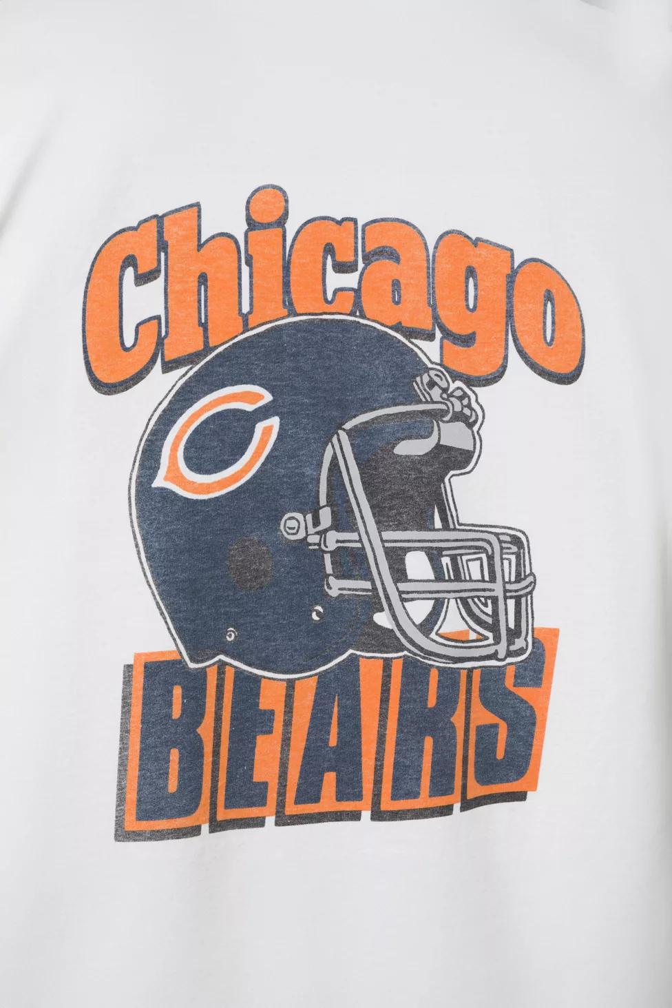 Junk Food NFL Throwback Helmet Flea Market Tee - Chicago Bears