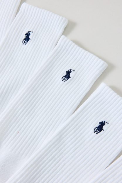 Polo Ralph Lauren Performance Crew Socks 6-Pack - White