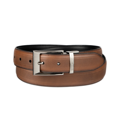 32MM STRETCH BELT - Tan/black