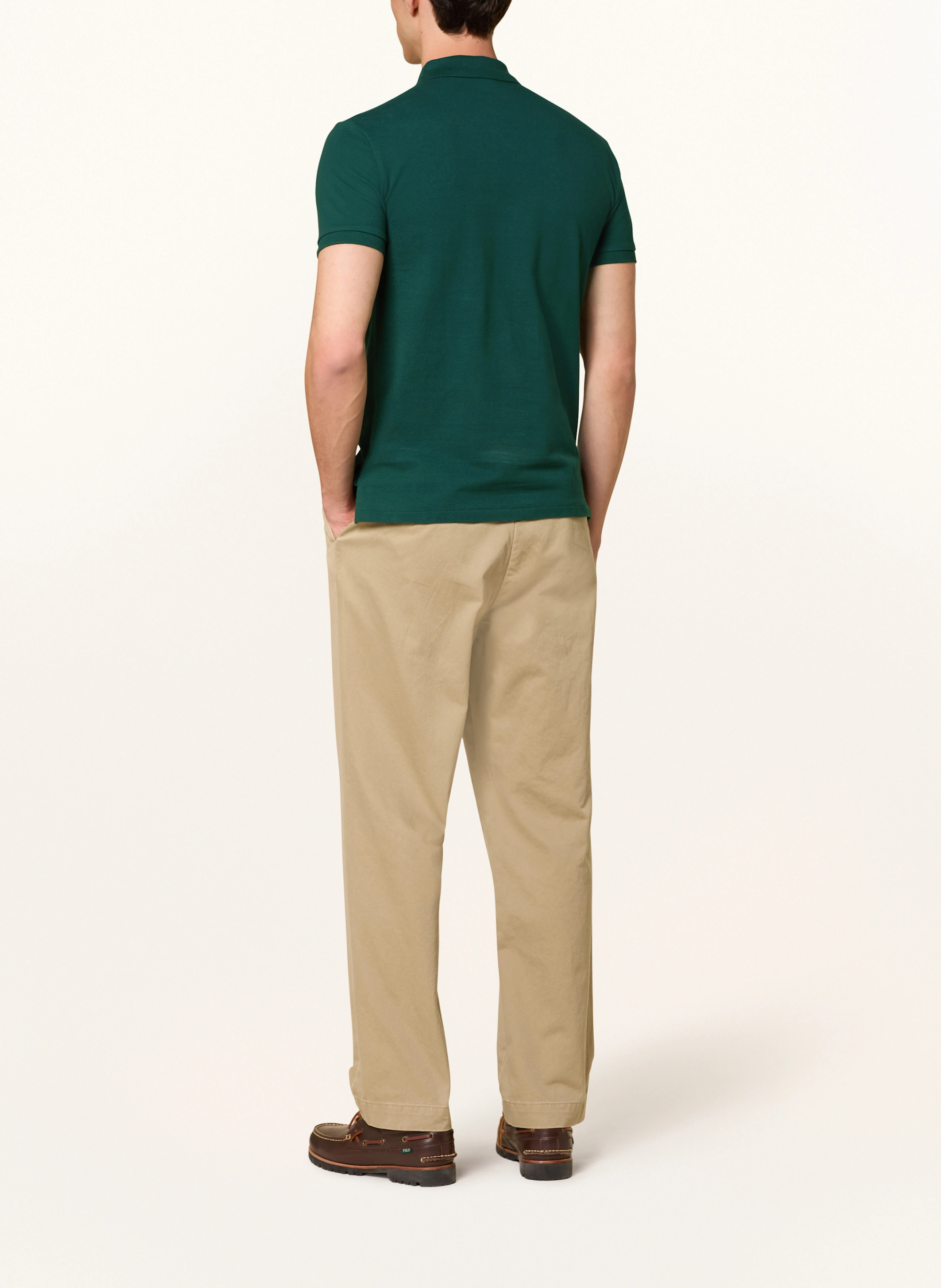 POLO RALPH LAUREN Piqué-Poloshirt Slim Fit – DUNKELGRÜN