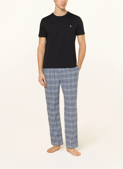 POLO RALPH LAUREN Lounge-Shirt – SCHWARZ / WEISS