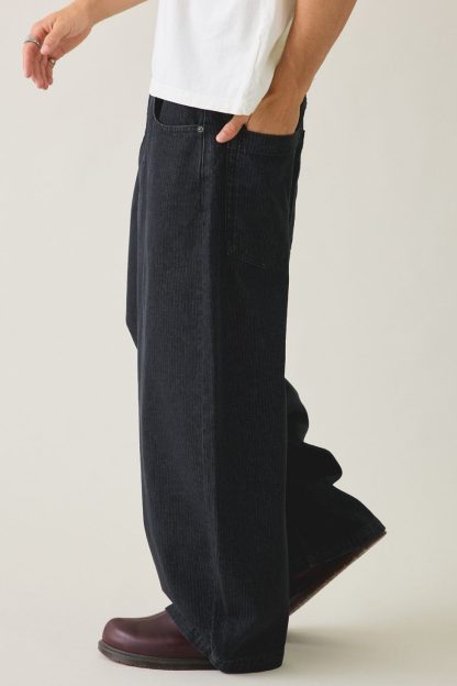 BDG Stripe Pattern Cocoon Fit Jeans - Washed Black
