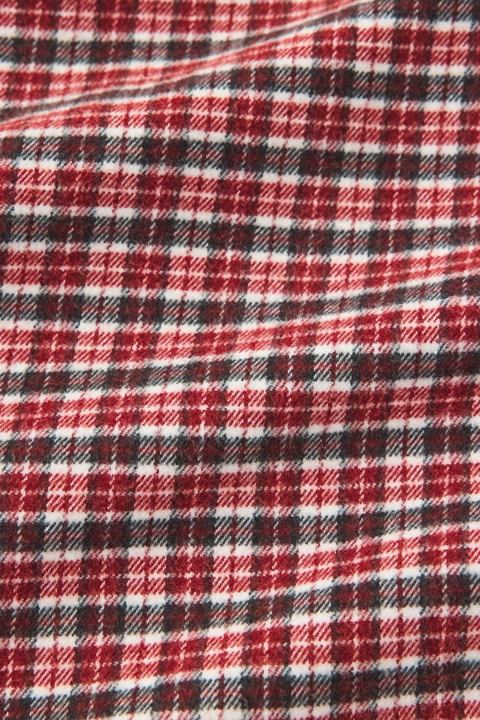 BDG Baggy Flannel Long Sleeve Shirt - Red