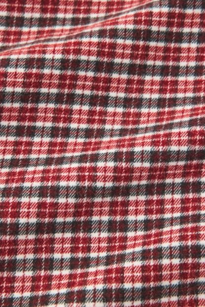 BDG Baggy Flannel Long Sleeve Shirt - Red