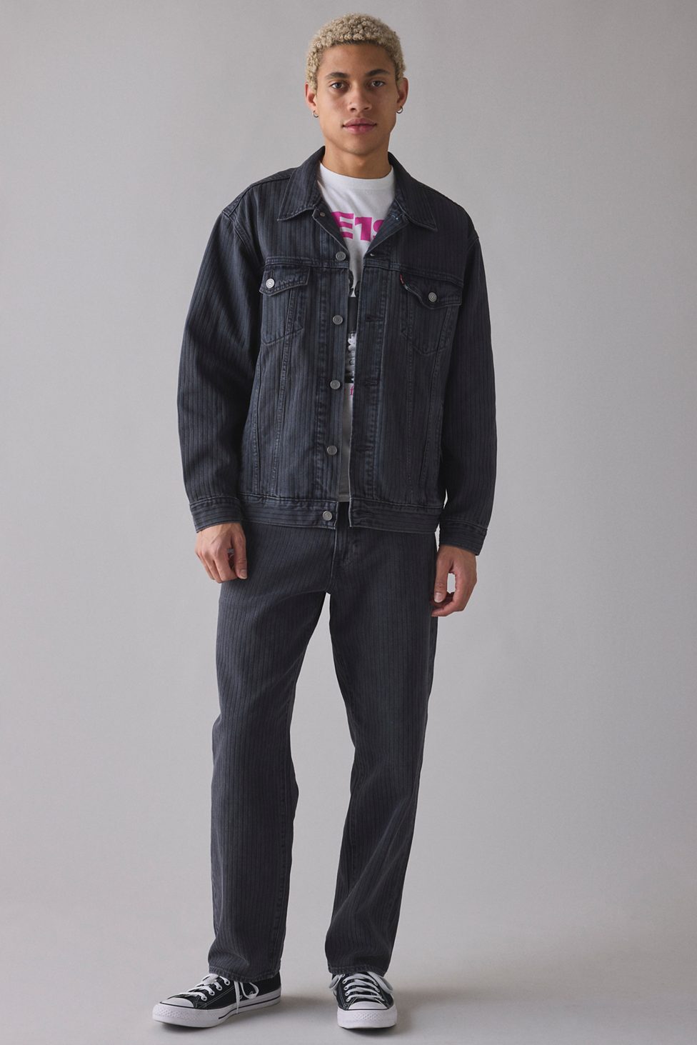 Levi’s® Relaxed Fit Denim Trucker Jacket - Onyx Badge