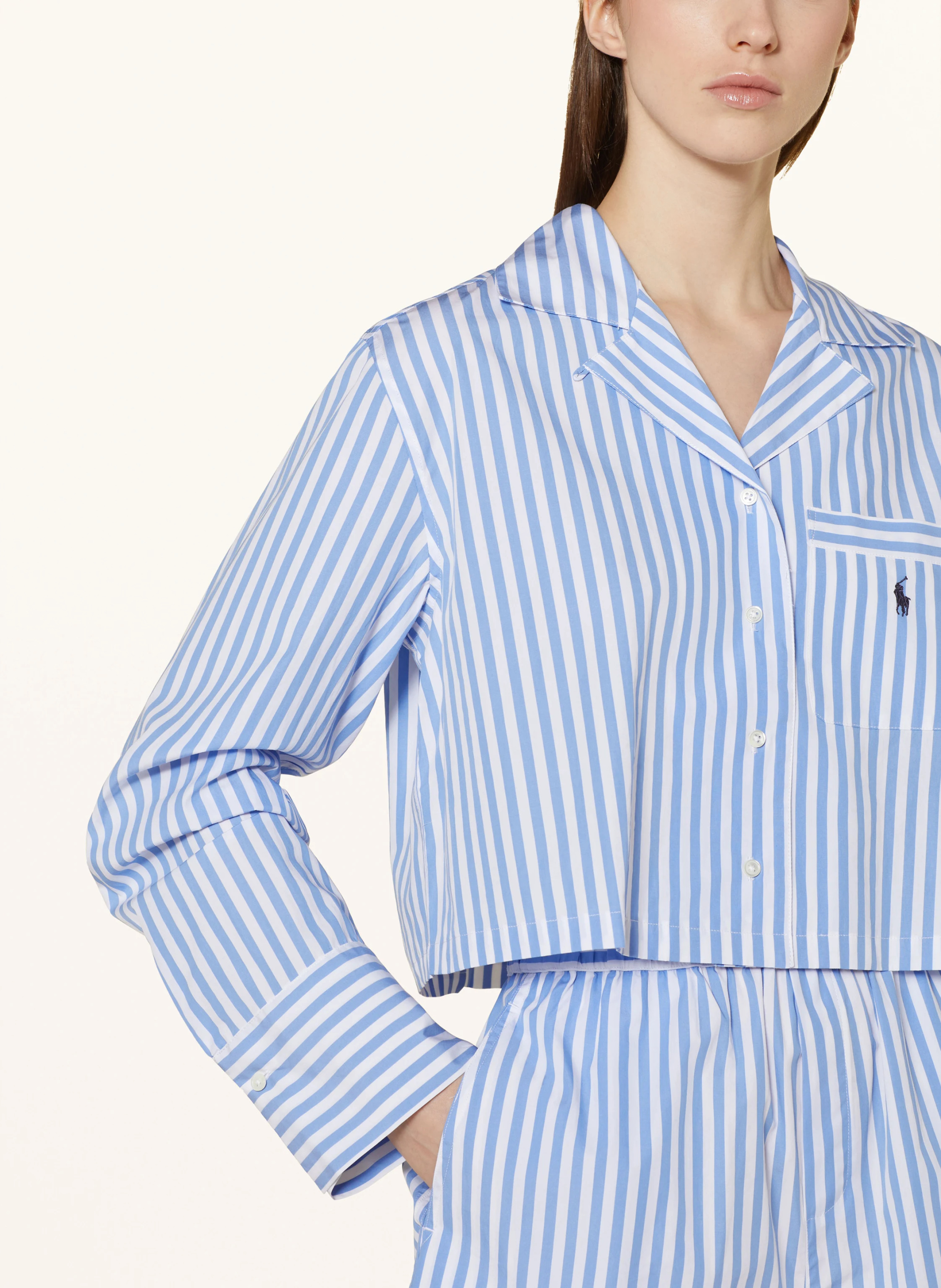 POLO RALPH LAUREN Schlafanzug – BLAU / WEISS