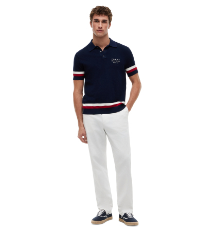 Tommy Hilfiger Men's Regular-Straight Fit Stretch Chino Pants - TH Optic White