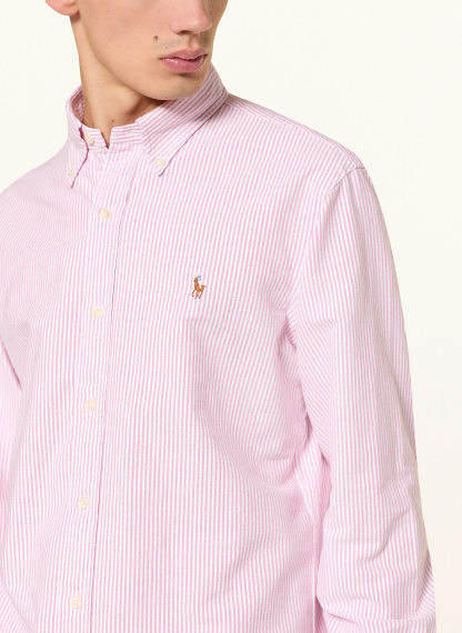 POLO RALPH LAUREN Hemd Custom Fit – ROT / WEISS