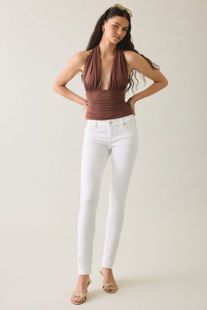 BDG Skylar Low-Rise Skinny Jeans - White