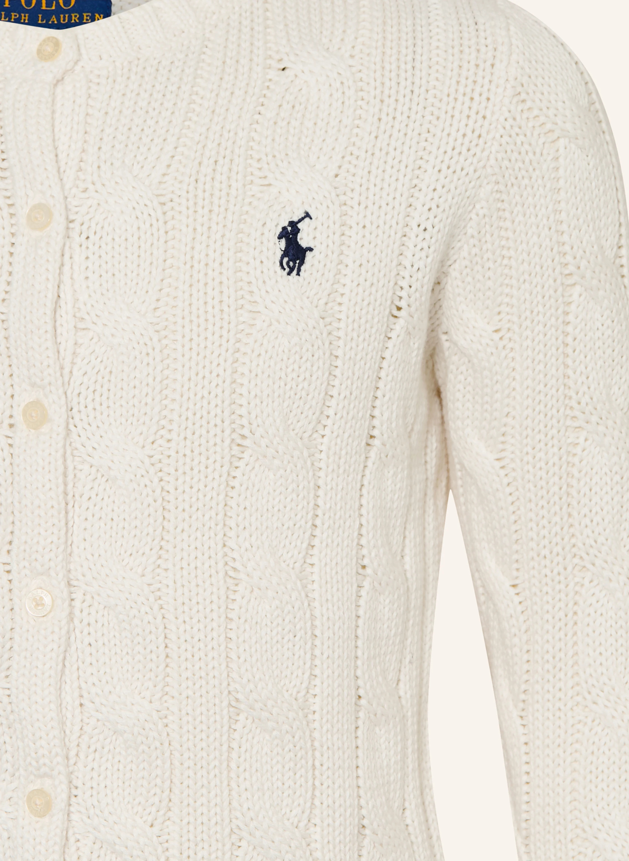 POLO RALPH LAUREN Strickjacke – CREME
