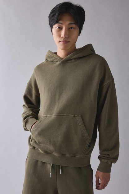 Standard Cloth Pregame Hoodie Sweatshirt - Burnt Olive Wash