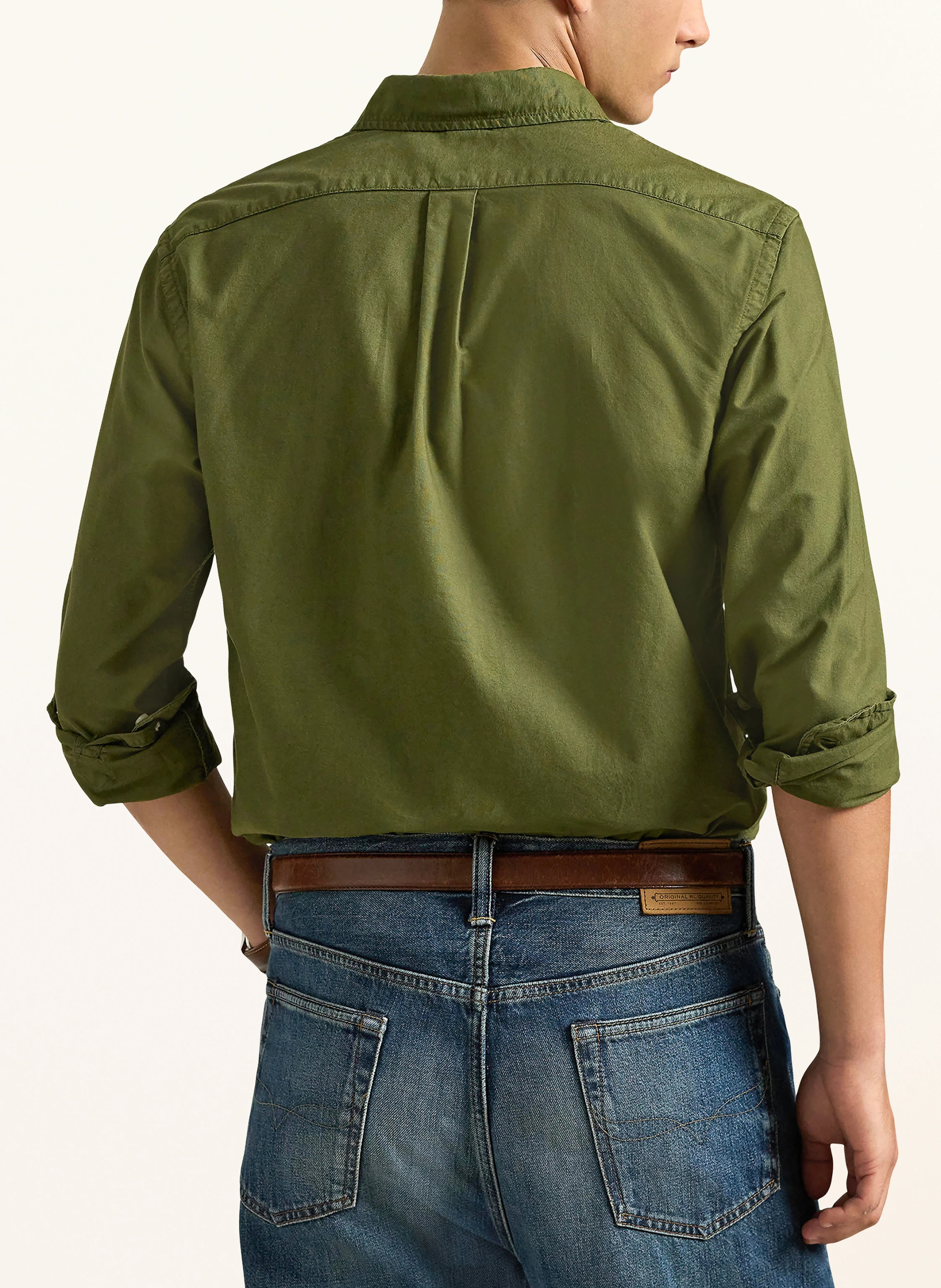 POLO RALPH LAUREN Oxfordhemd Custom Fit – OLIV