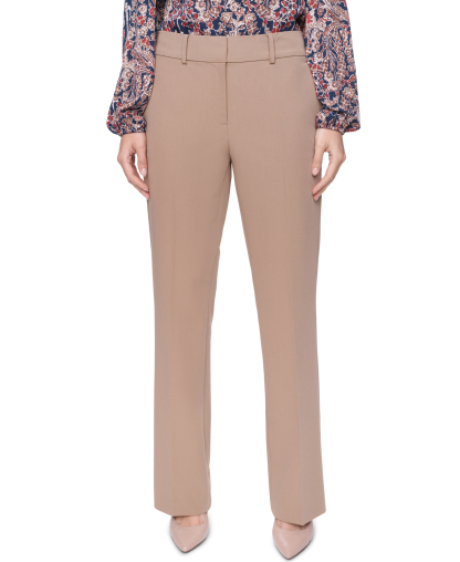 Tommy Hilfiger Women's Sutton Mid-Rise Bootcut Pants - Tigers Eye