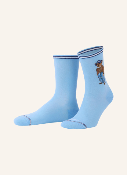 POLO RALPH LAUREN Socken – HELLBLAU / BRAUN / WEISS