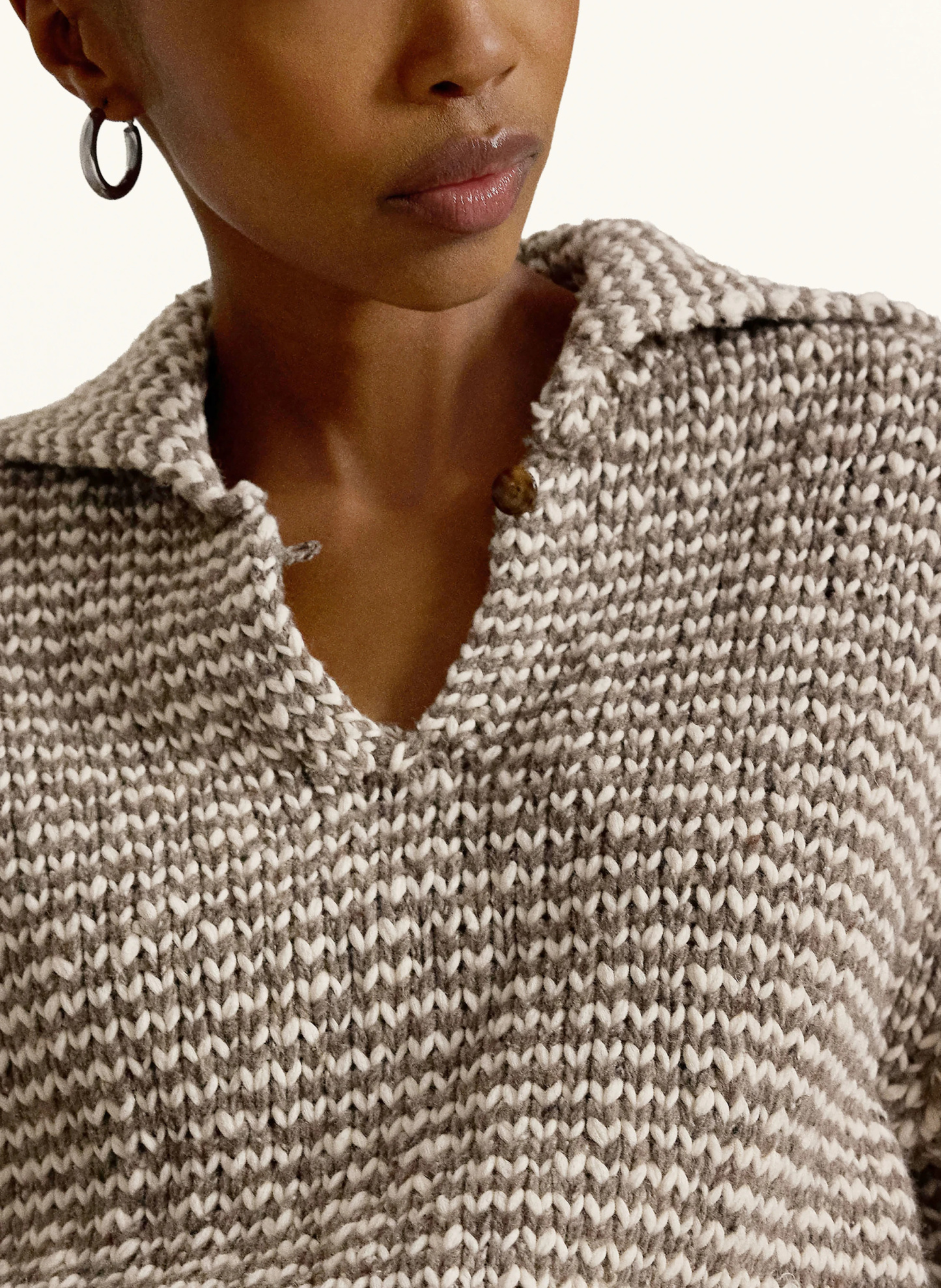 POLO RALPH LAUREN Pullover – GRAU / CREME