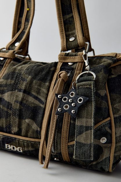 BDG Mixed Medium Charm Shoulder Bag - Camo