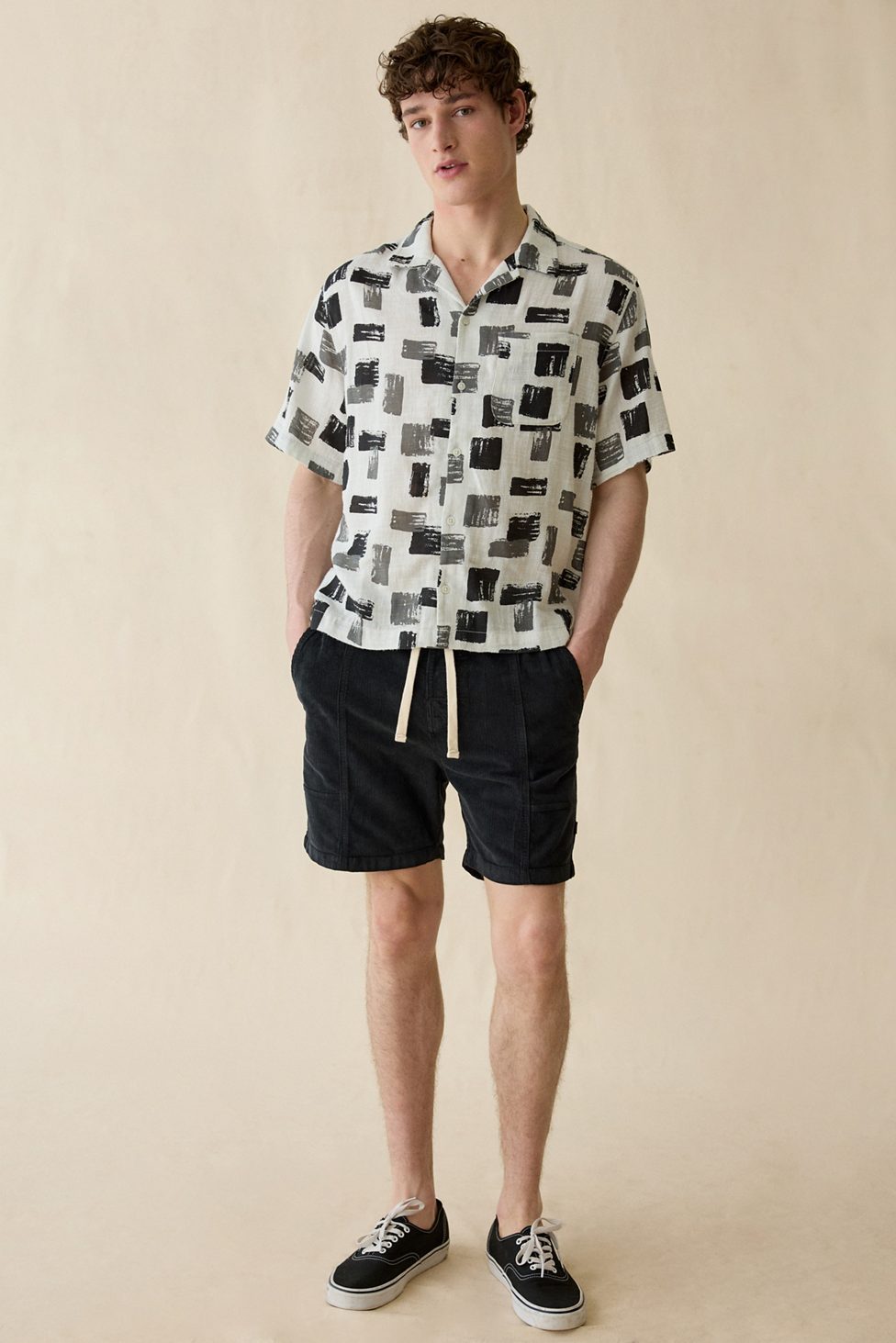 The Critical Slide Society All Day Corduroy Short - Washed Black