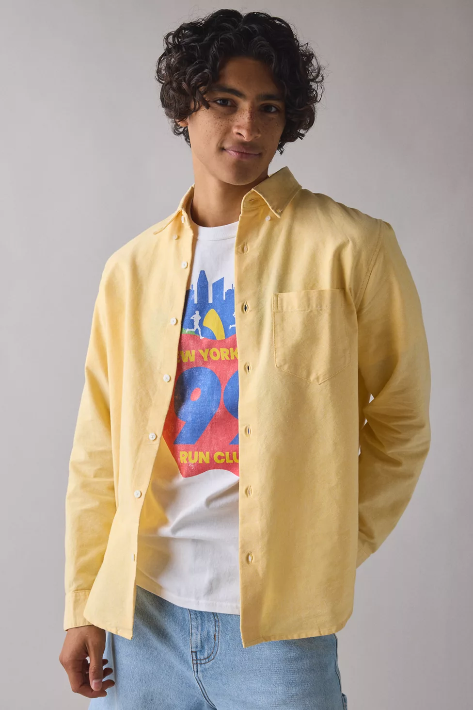 UO The Baggy Oxford Shirt - Mimosa