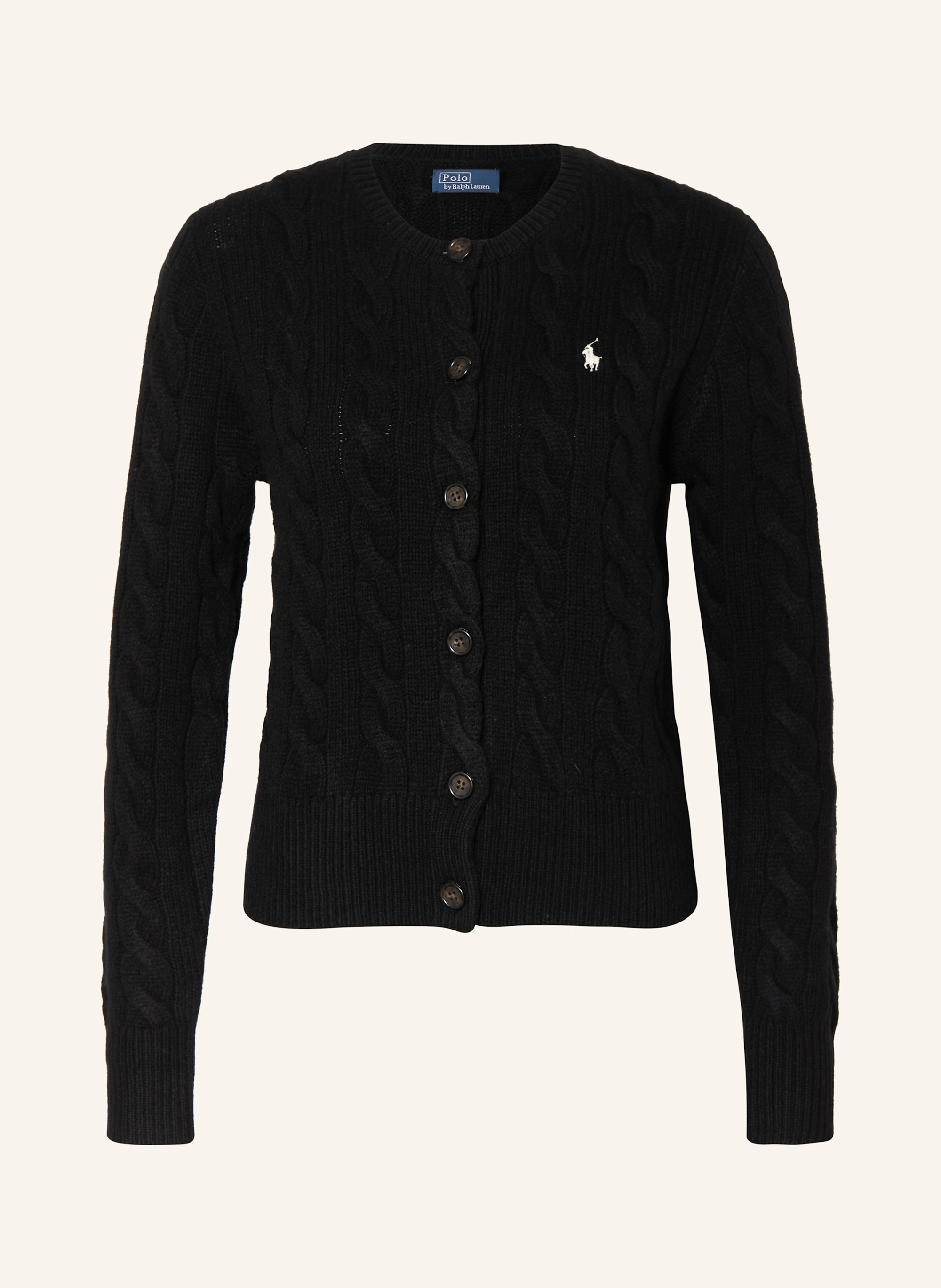POLO RALPH LAUREN Strickjacke – SCHWARZ