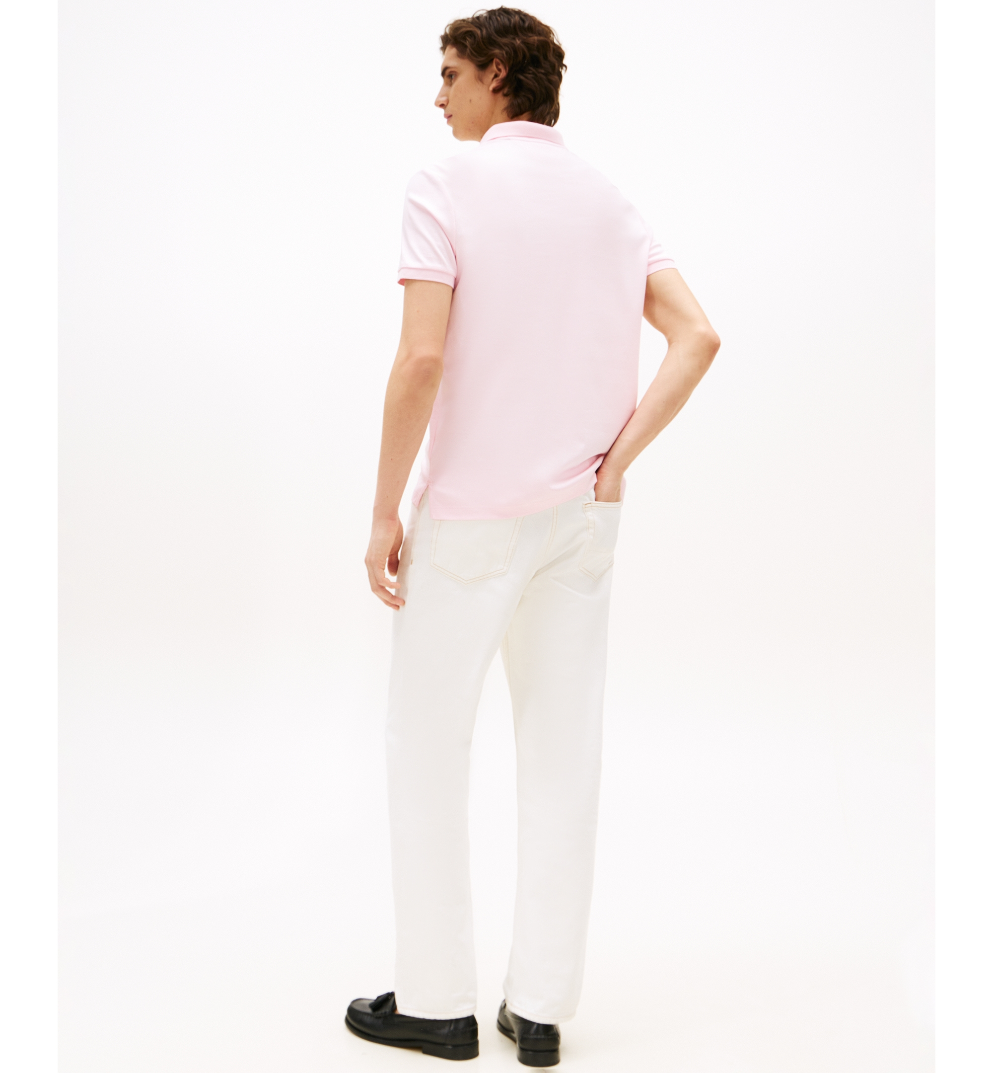 Tommy Hilfiger Men's Regular-Fit Smooth Touch Liquid Cotton Polo Shirts - Pink Lily