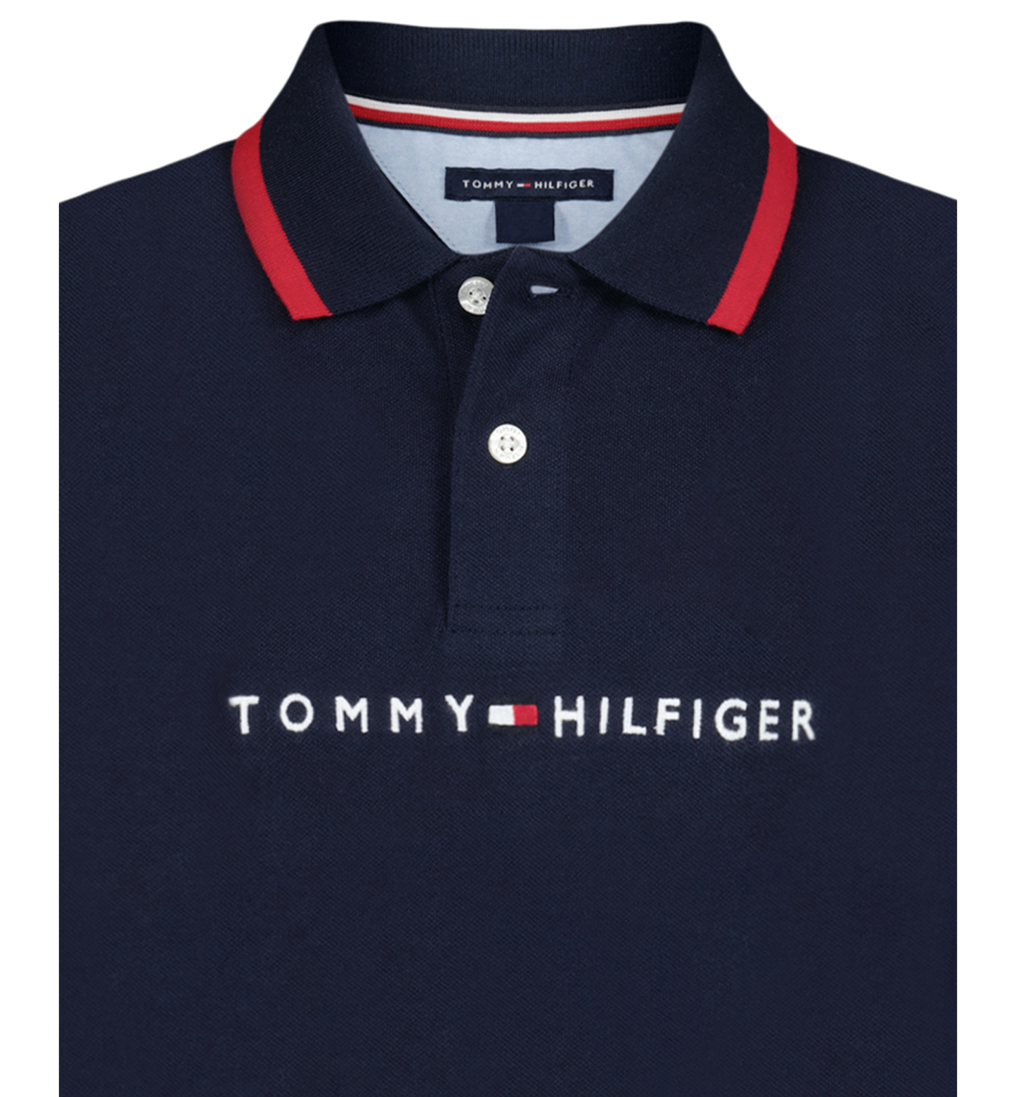 Tommy Hilfiger Boys' 8-20 Tomas Short-Sleeve Tipped Polo Shirt - Navy Blazer