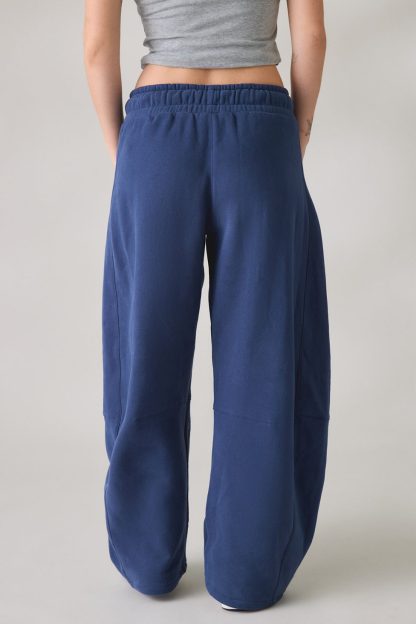 Out From Under Essential Barrel Leg Full Length Sweatpants - Navy