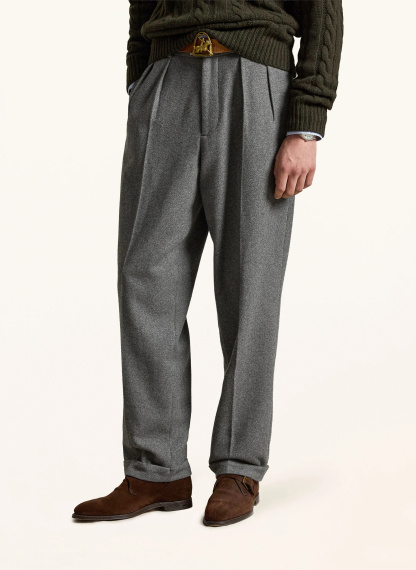 POLO RALPH LAUREN Flanellhose SUFFIELD Relaxed Fit – DUNKELGRAU