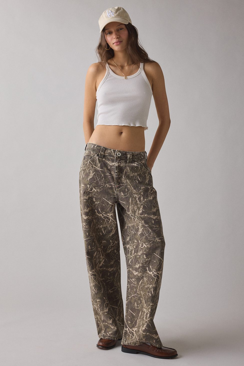 BDG Jaya Printed Baggy Pants - Dark Tree Camo