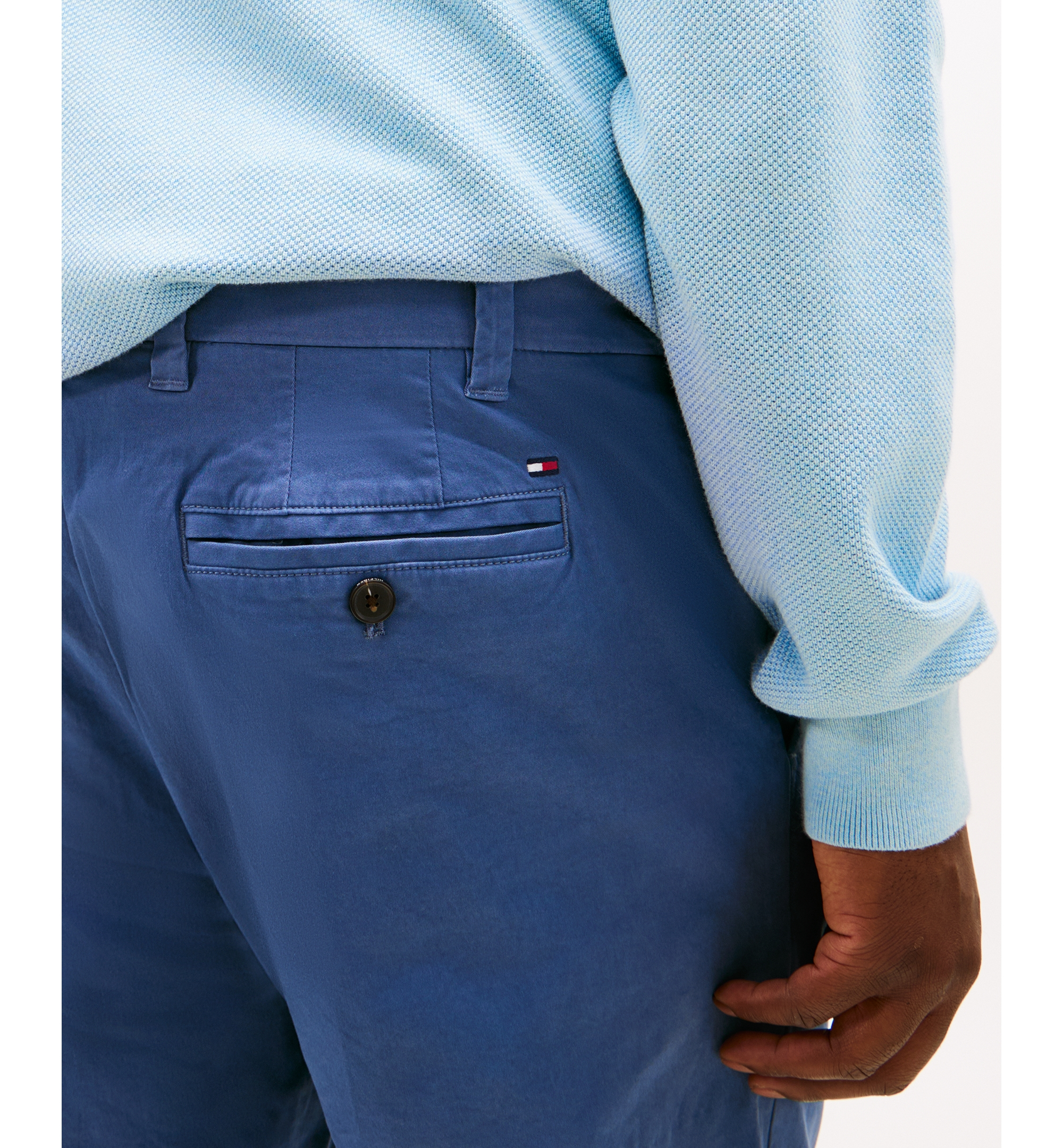 Tommy Hilfiger Men's Big & Tall TH Flex Stretch Custom-Fit Chino Pants - Vintage Indigo