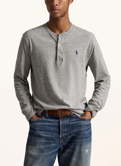 POLO RALPH LAUREN Henley-Shirt – GRAU