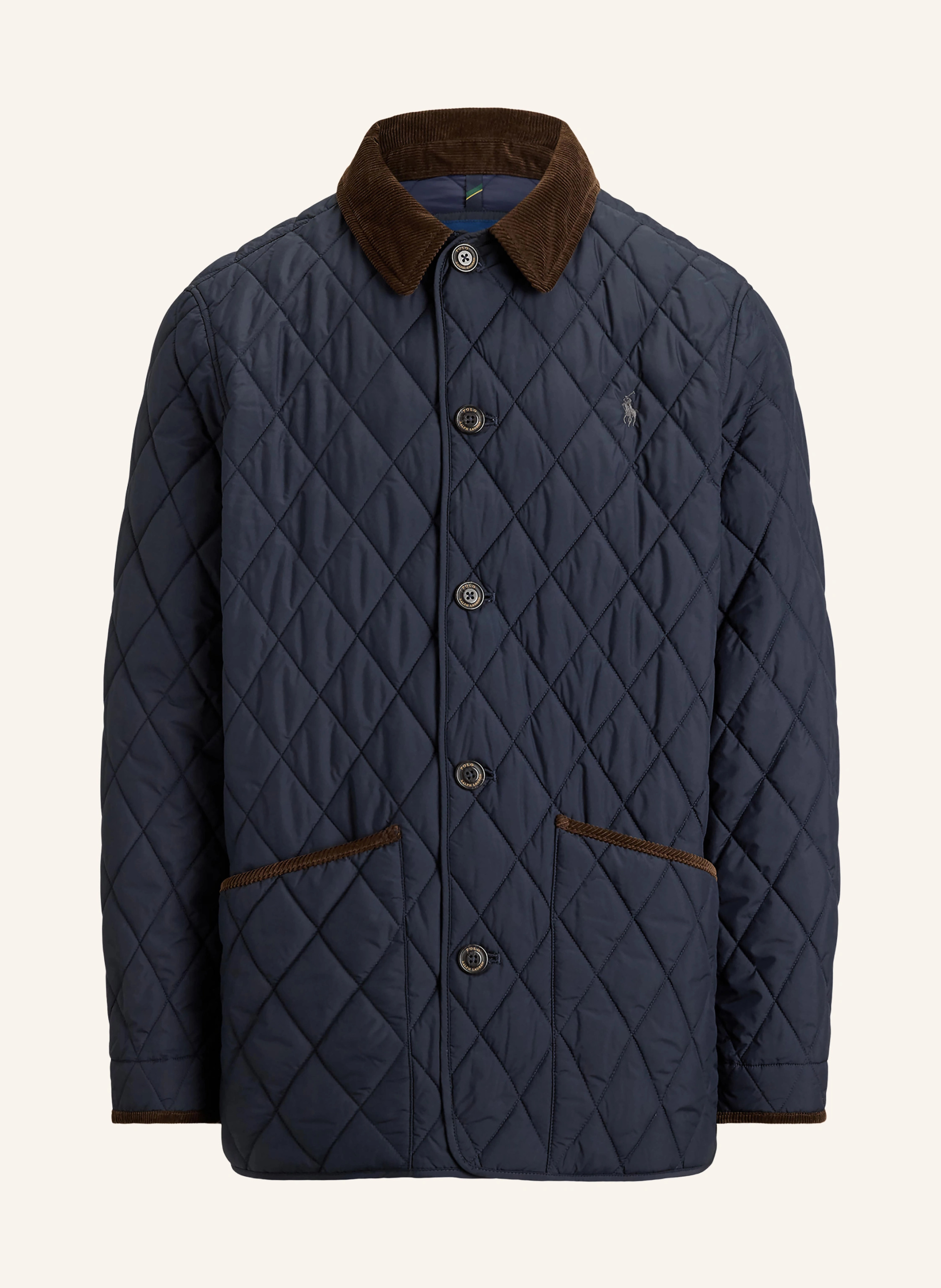 POLO RALPH LAUREN Steppjacke – DUNKELBLAU / DUNKELBRAUN