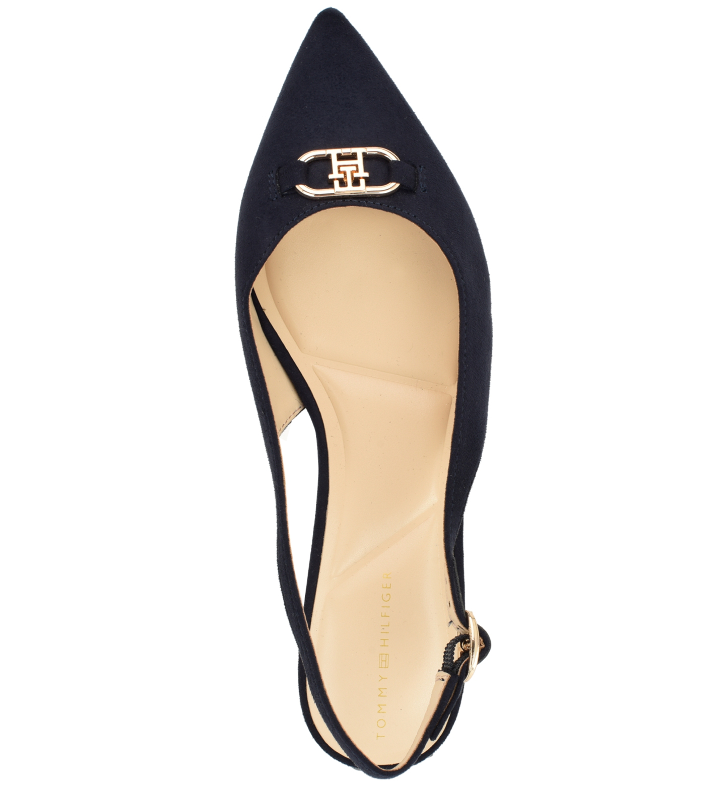 Tommy Hilfiger Women's Vesly Pointed Toe Slingback Dress Flats - Dark Blue