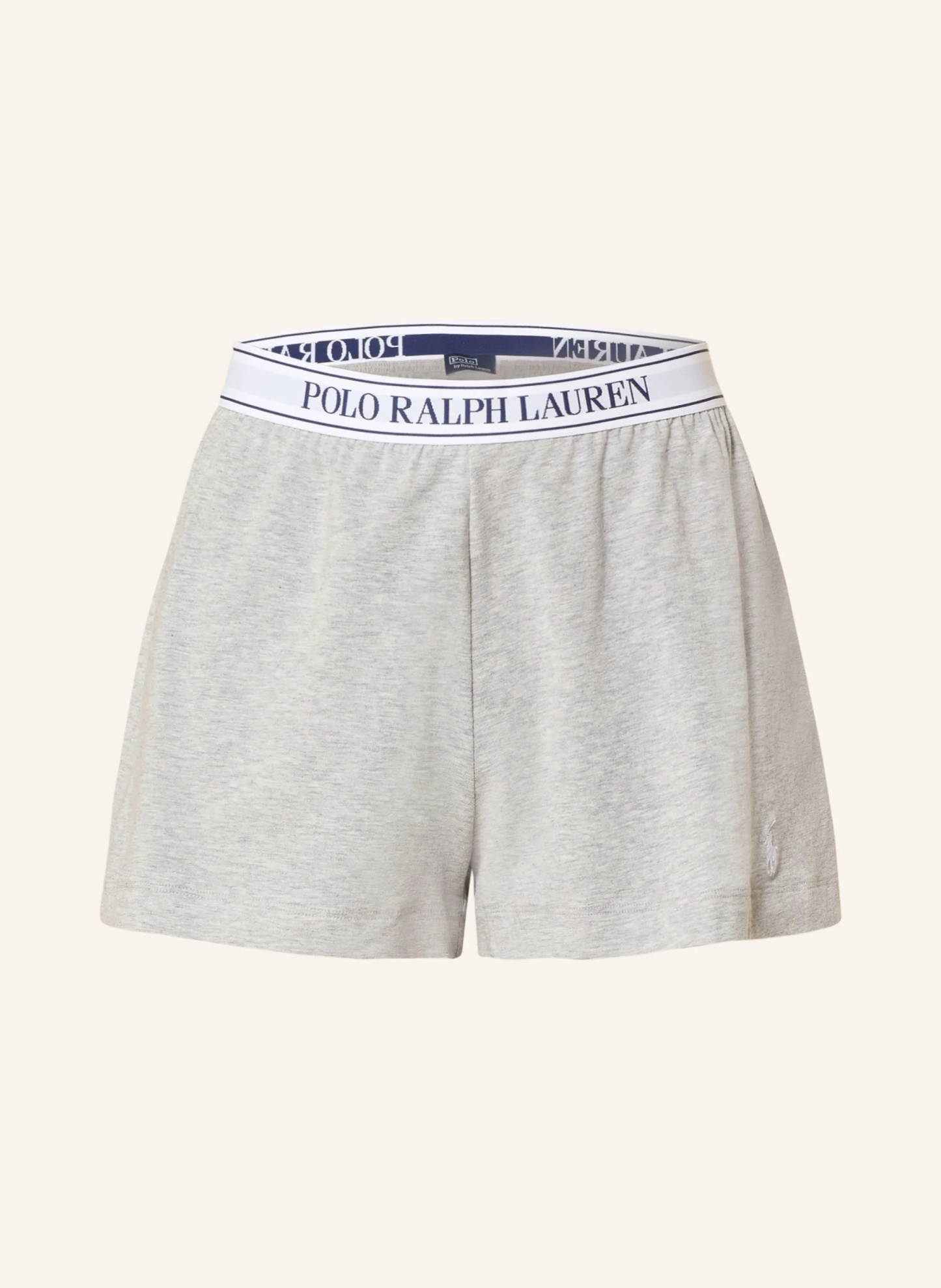 POLO RALPH LAUREN Schlafshorts – HELLGRAU / DUNKELBLAU / WEISS