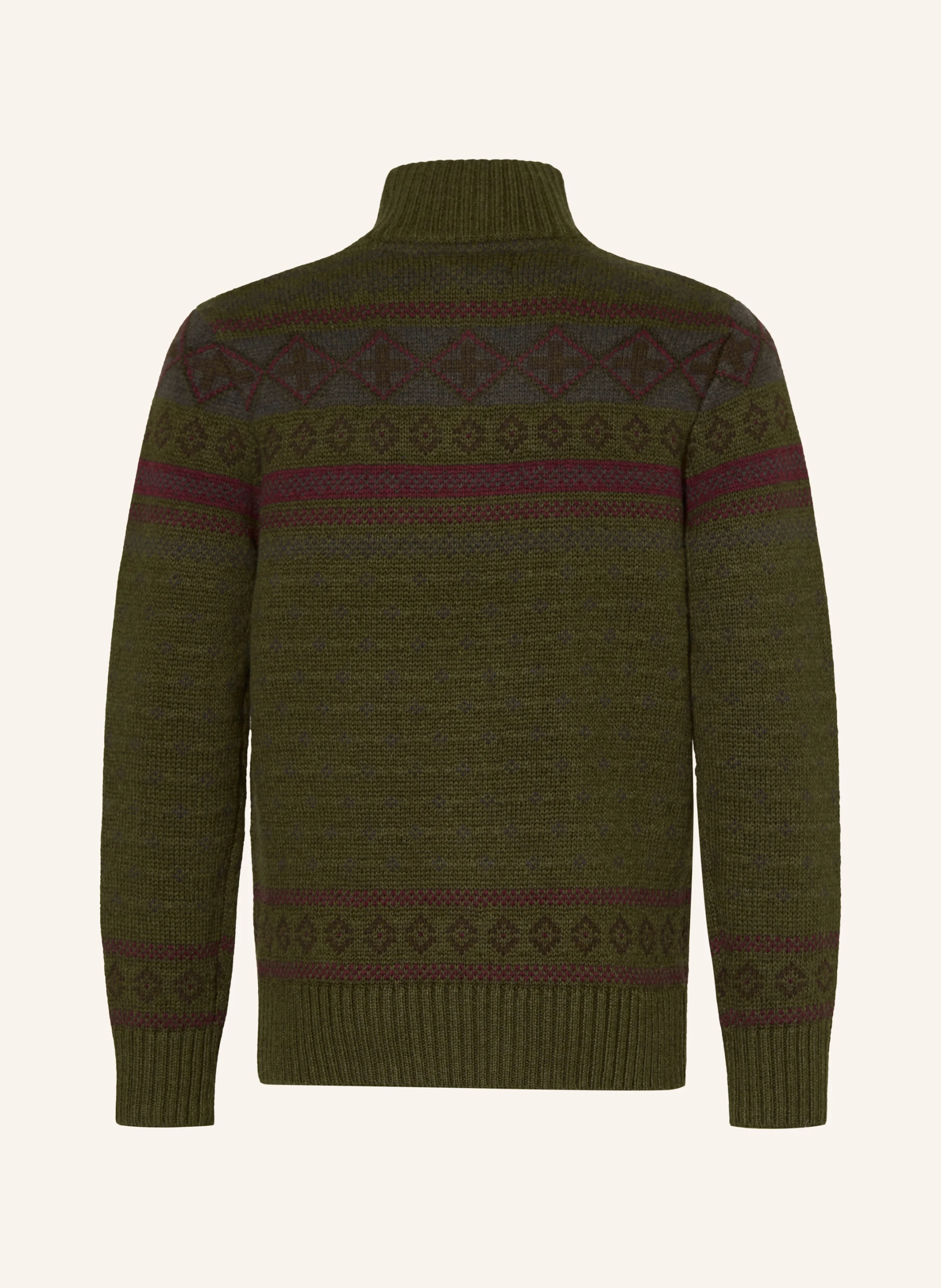 POLO RALPH LAUREN Troyer – OLIV / DUNKELROT / DUNKELGRÜN
