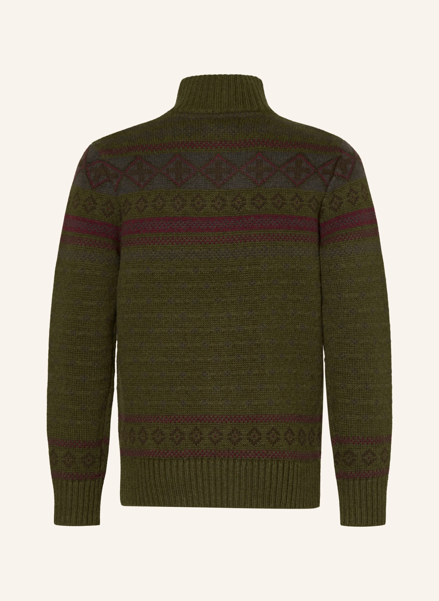 POLO RALPH LAUREN Troyer – OLIV / DUNKELROT / DUNKELGRÜN