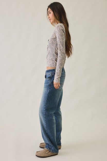 BDG Alto Ultimate Low-Rise Straight Jeans - Vintage Denim Dark