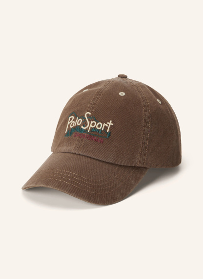 POLO RALPH LAUREN Cap – DUNKELBRAUN / ECRU / DUNKELROT