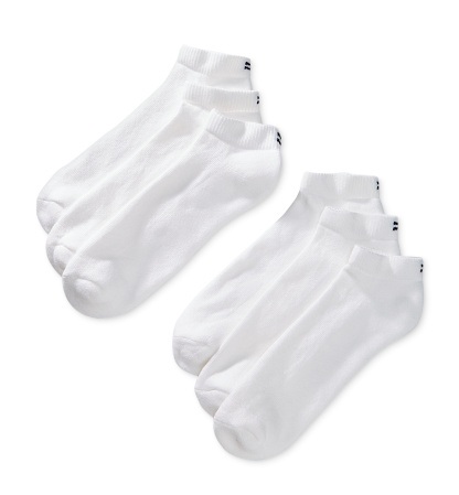 Tommy Hilfiger Men's Sports Liner Socks, 6-Pack - White