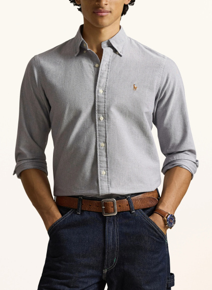 POLO RALPH LAUREN Oxfordhemd Custom Fit – BLAUGRAU