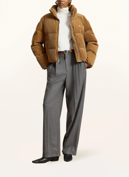 POLO RALPH LAUREN Daunenjacke aus Cord – HELLBRAUN