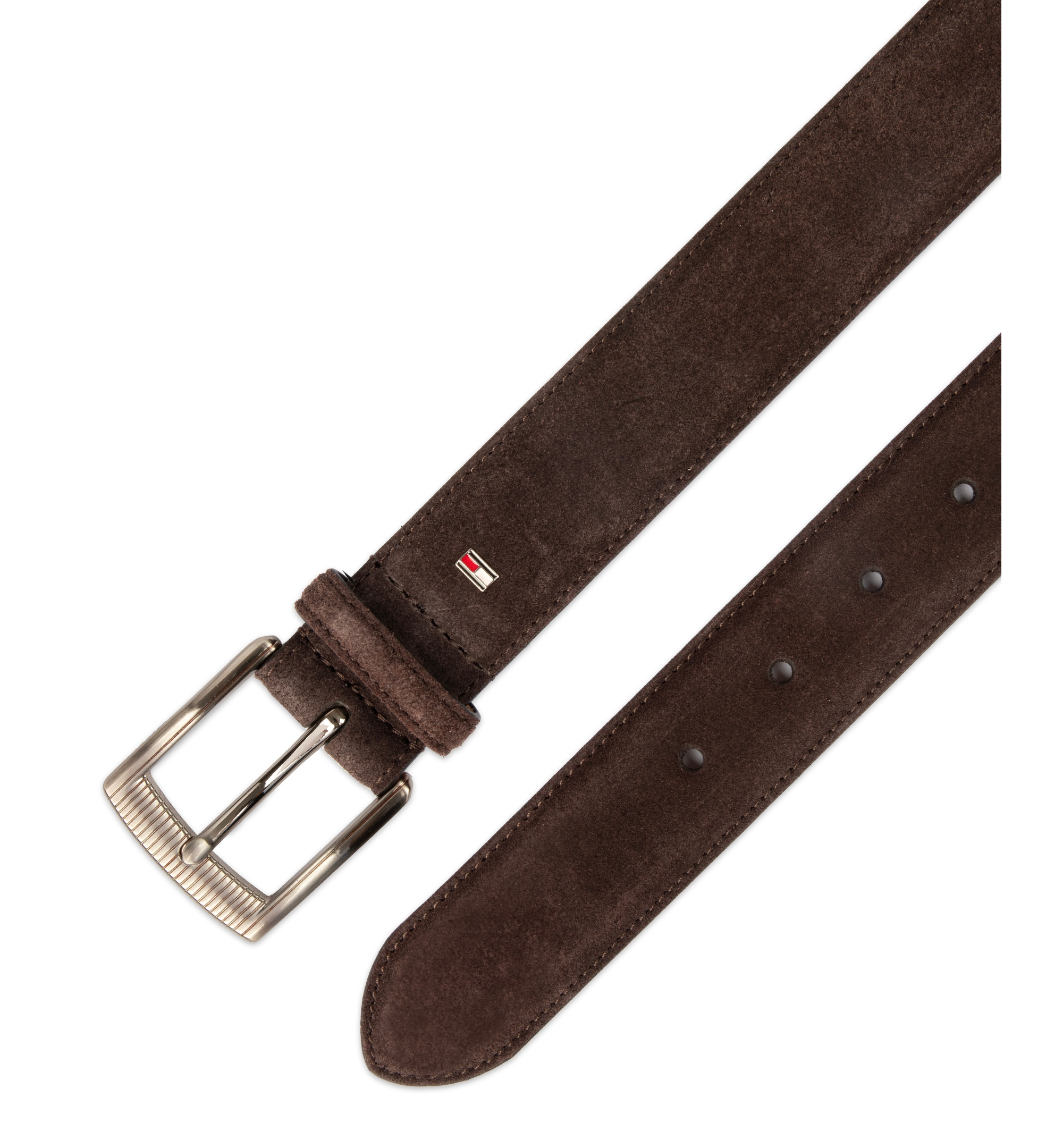 32MM Tommy Hilfiger Men's Casual Logo Detail Belt - Brown