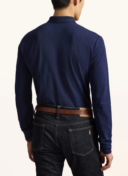 POLO RALPH LAUREN Strick-Poloshirt – DUNKELBLAU