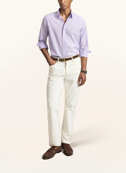 POLO RALPH LAUREN Hemd Custom Fit – LILA / WEISS (1)